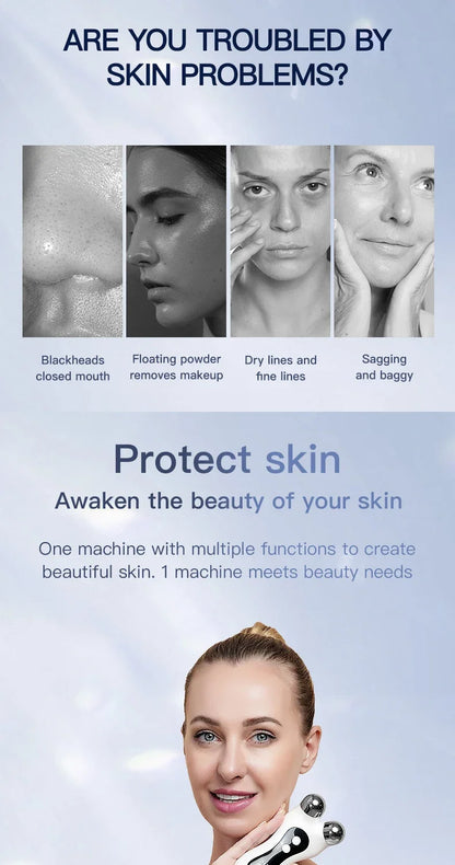 Portable V-Face Microcurrent Lift Roller