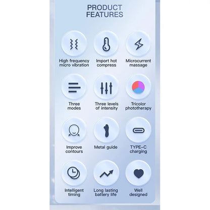 Portable V-Face Microcurrent Lift Roller