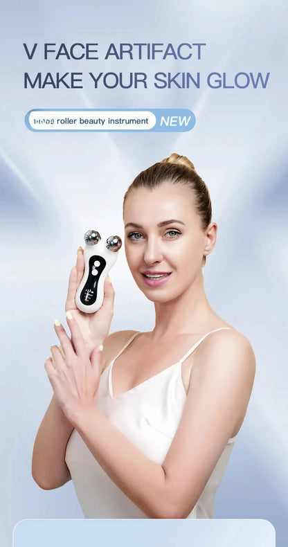 Portable V-Face Microcurrent Lift Roller
