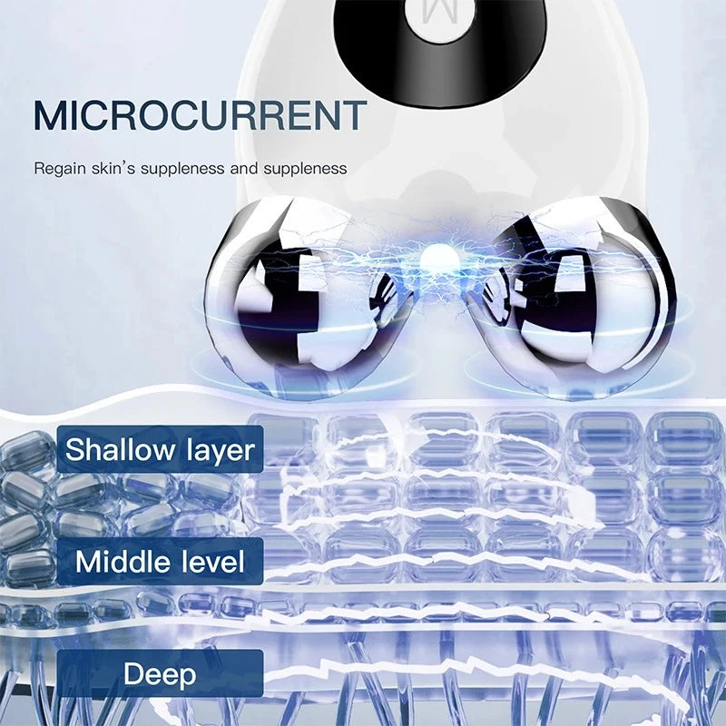 Portable V-Face Microcurrent Lift Roller