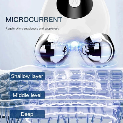 Portable V-Face Microcurrent Lift Roller