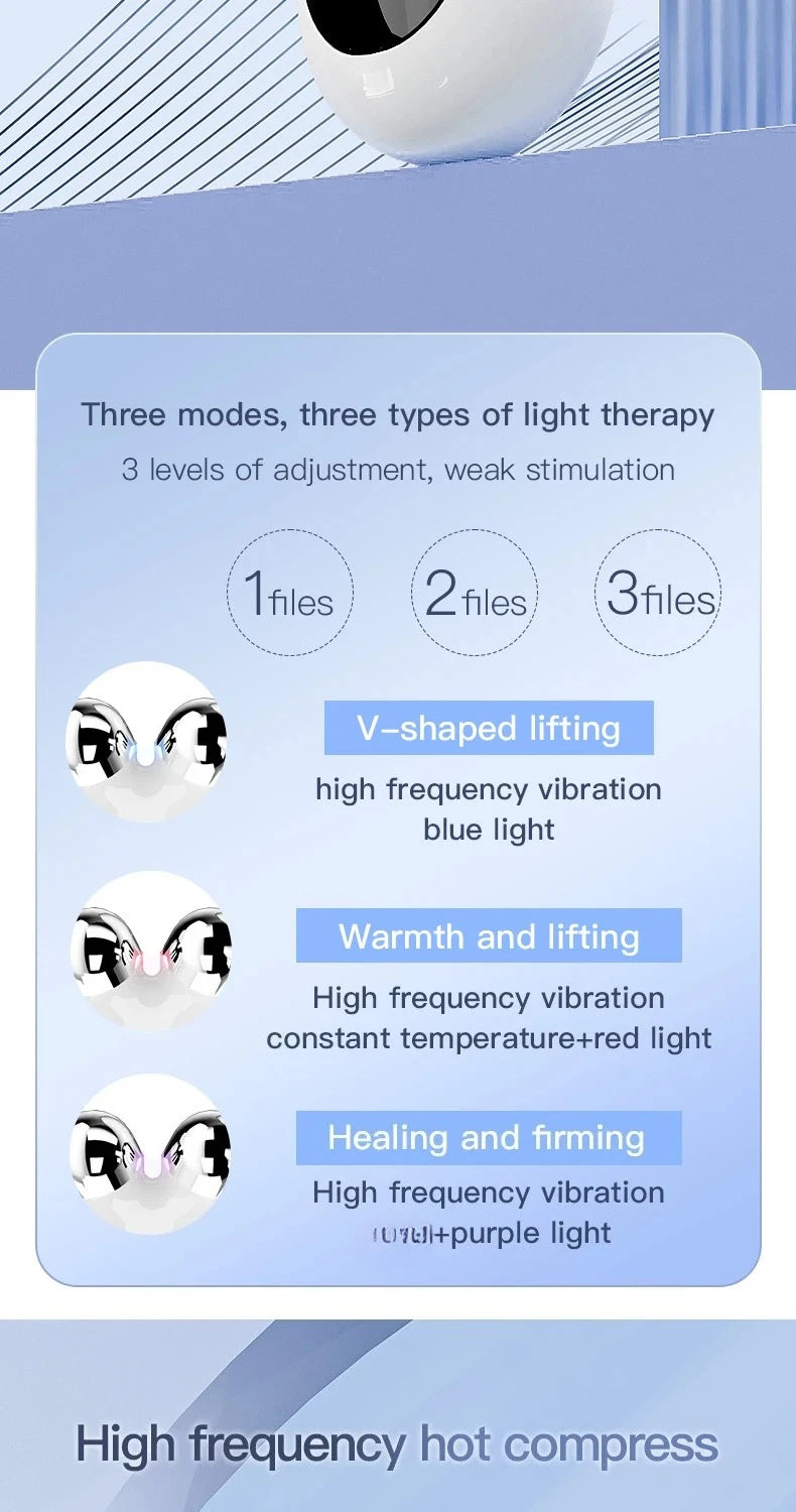 Portable V-Face Microcurrent Lift Roller