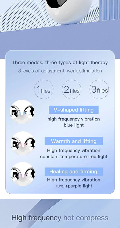 Portable V-Face Microcurrent Lift Roller